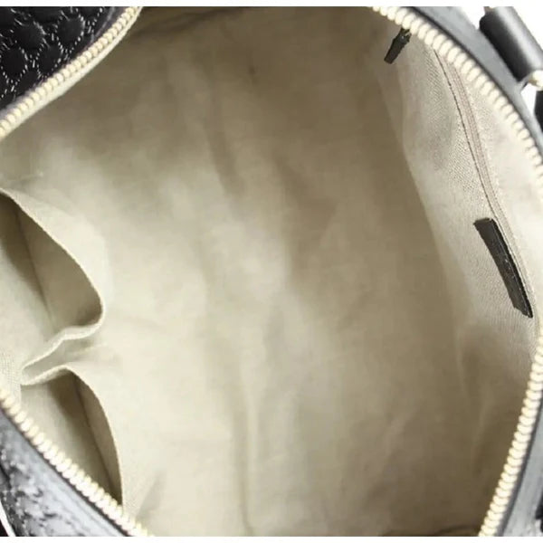 GG BORSA BOSTON IN PELLE NERA