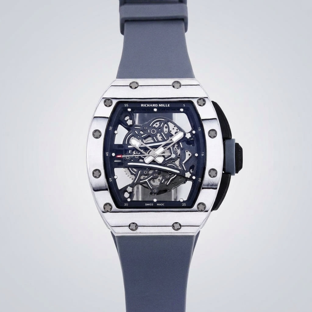 RM Steel Color Case with Grey Strap