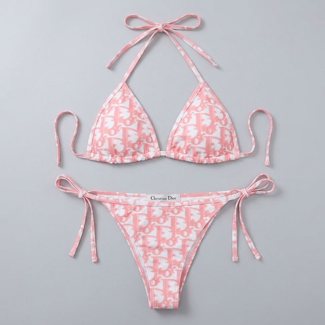 Bikini Motivo Oblique Rosa