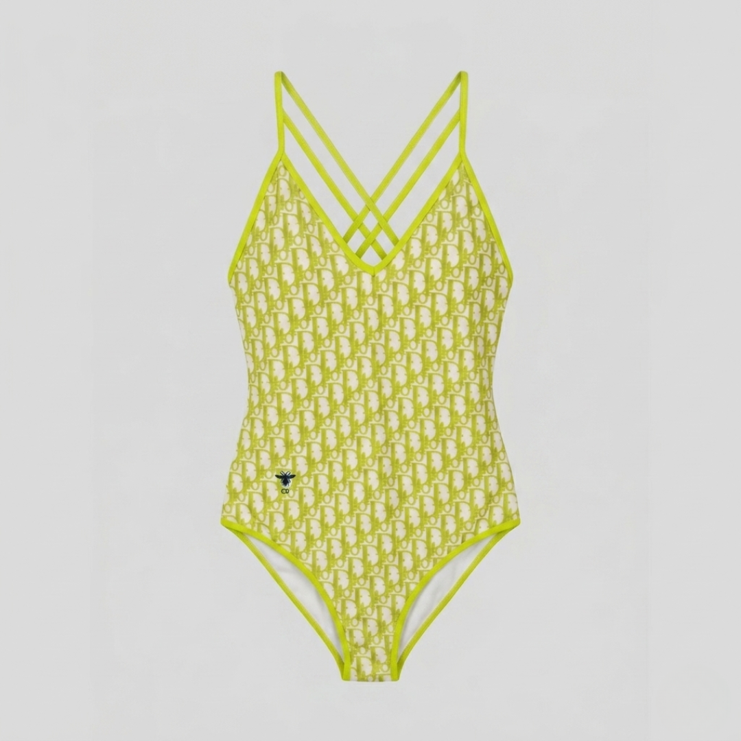 Costume Intero Logo Ape Oblique Lime