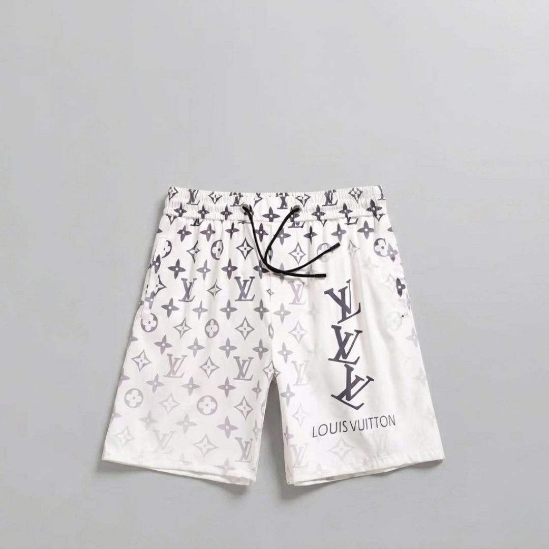Triple Initials Monogram White Swimsuit