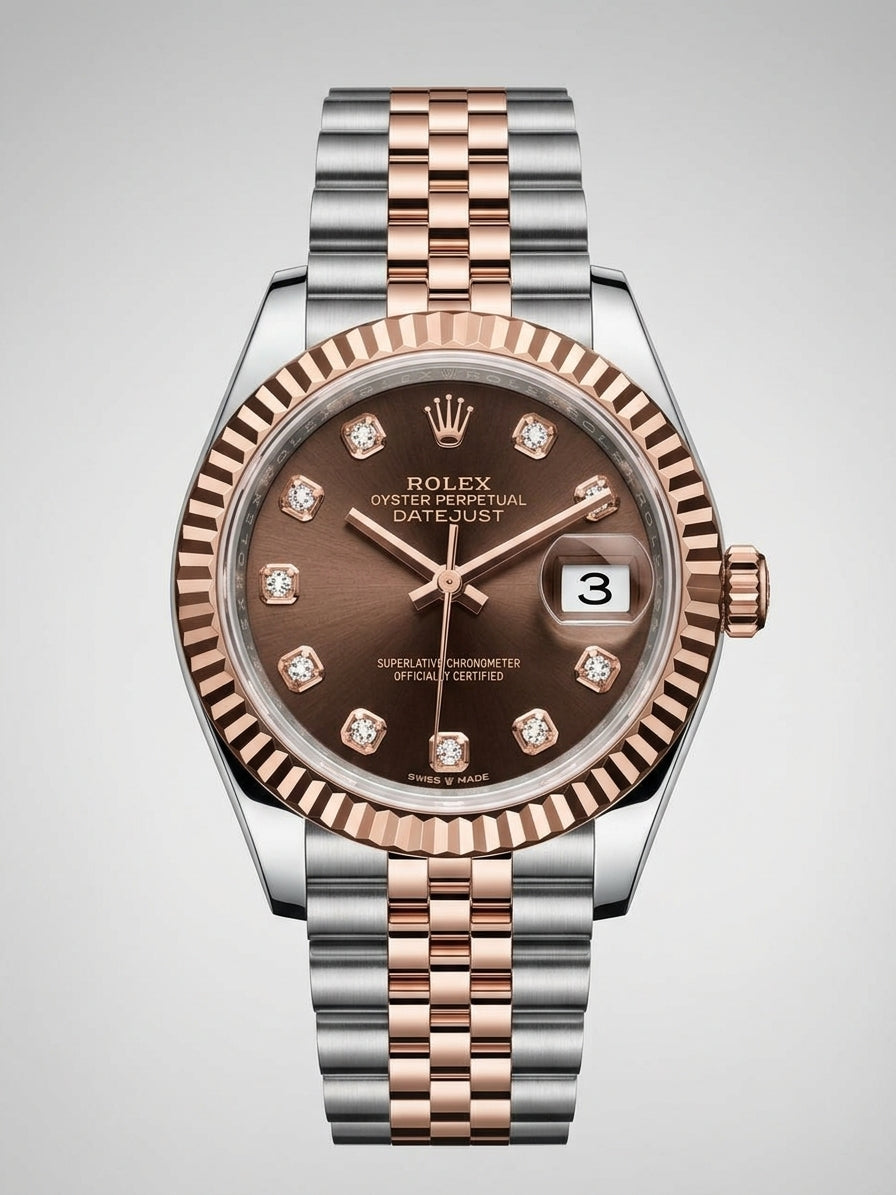 Datejust Two-Tone Steel & Everose Gold Color with Chocolate Dial