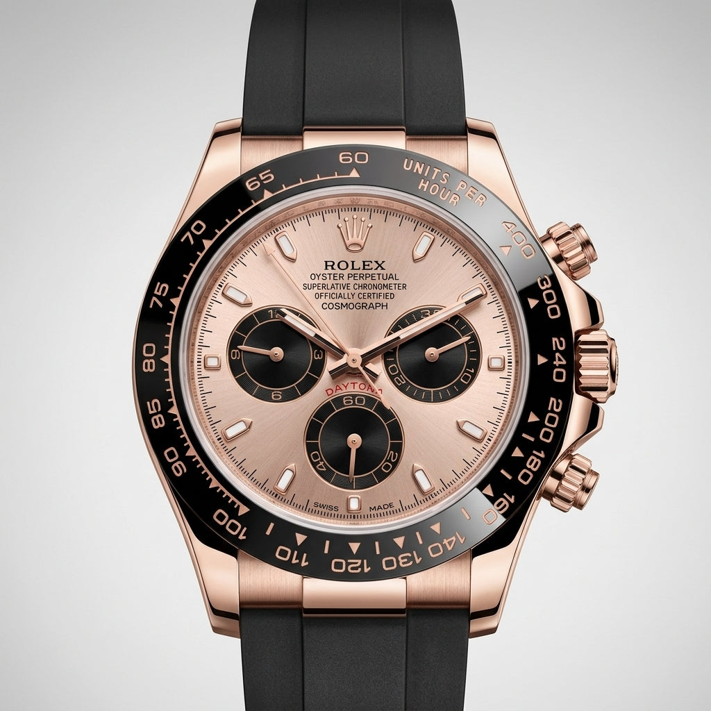 Cosmograph Daytona Everose Gold Color with Sundust and Black Dial
