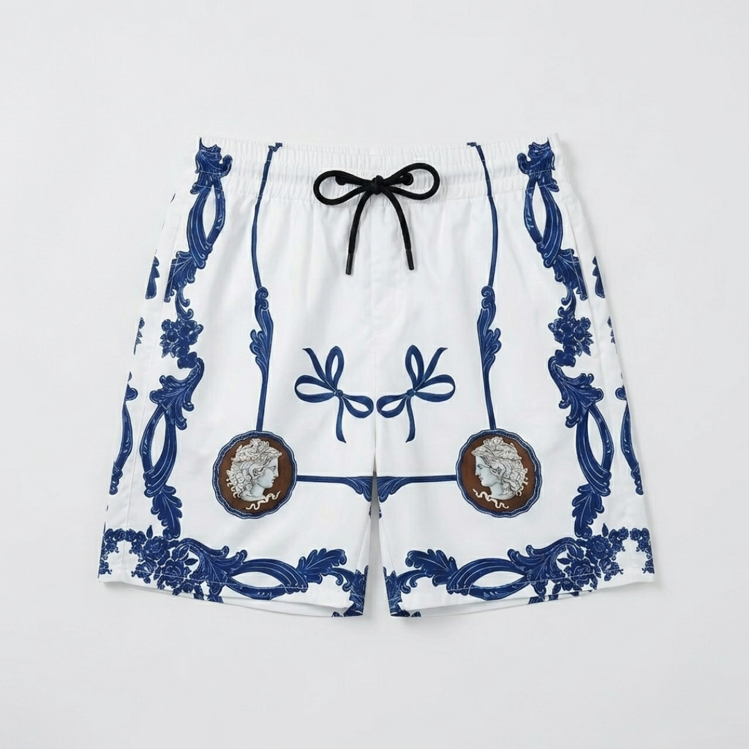 Costume da Bagno Stampa Medusa Icon Bianco