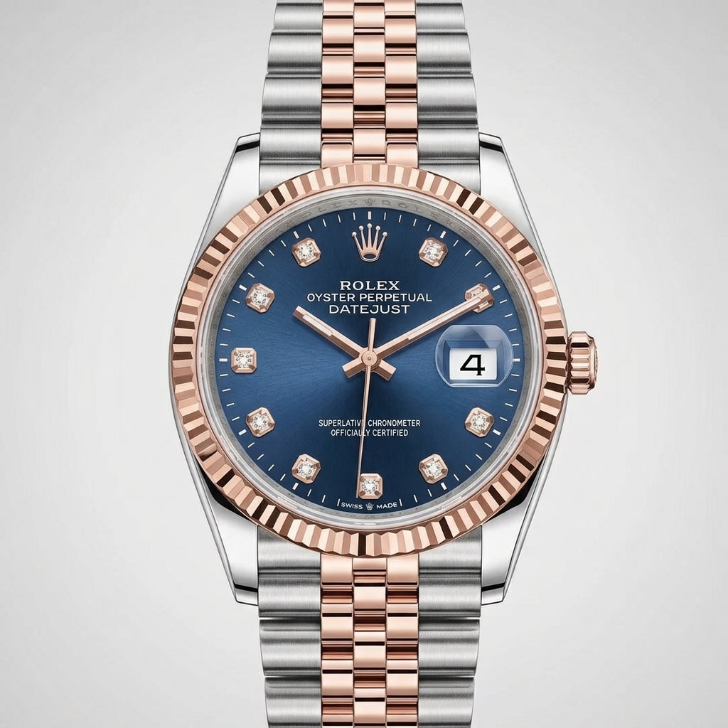 Datejust Two-Tone Steel & Everose Gold Color – Blue Dial