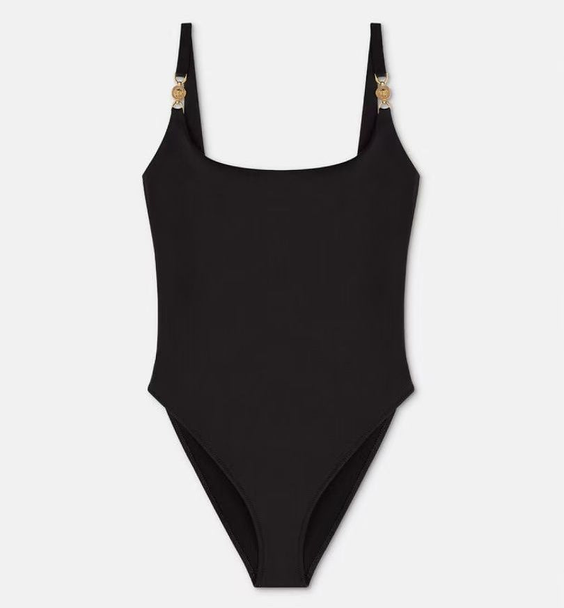 Costume da Bagno Intero con Spalline Medusa Nero