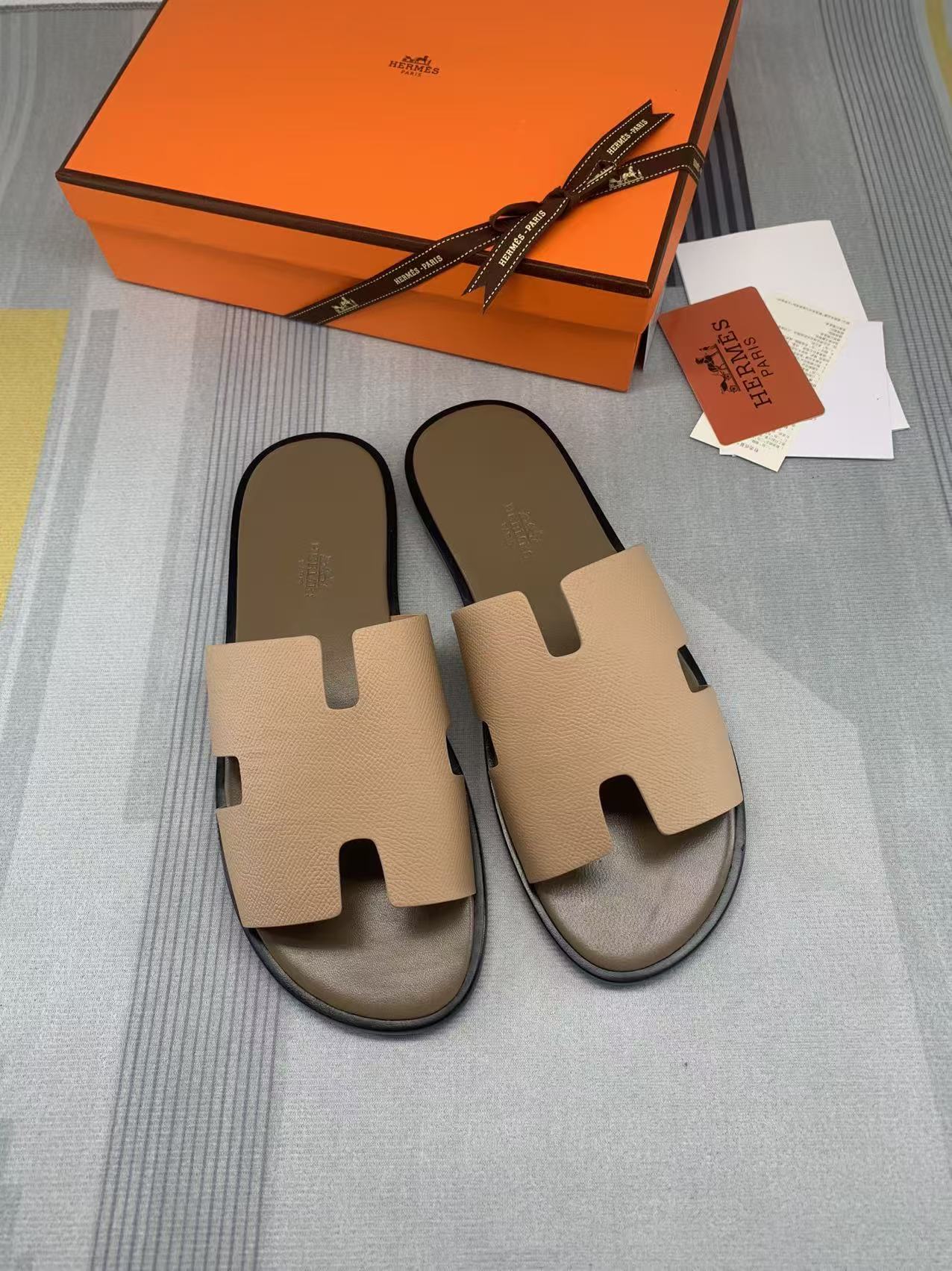 Sandali da uomo Izmir in pelle Epsom color sabbia