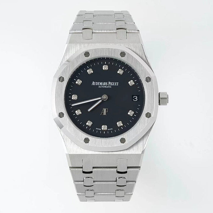 AP Royal Oak Automatic Black Diamond Dial Steel
