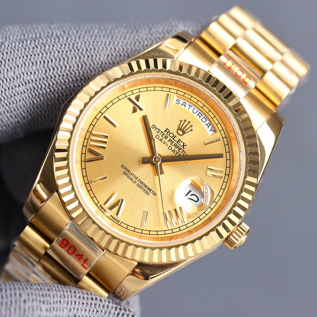 Day-Date 40 Yellow Gold Color Champagne Roman Dial