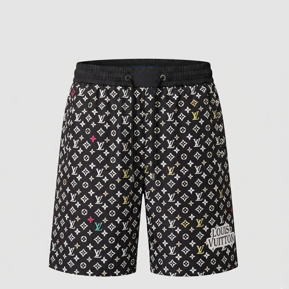 Badeanzug Micro-Monogram Rainbow Schwarz
