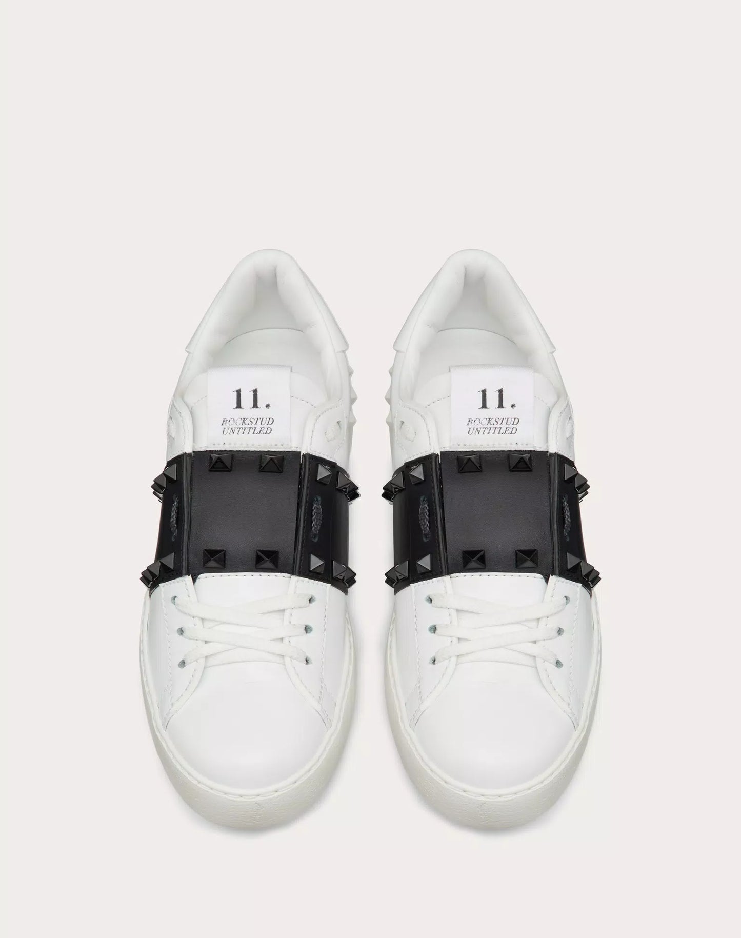 ROCKSTUD UNTITLED CALFSKIN SNEAKER WITH MATCHING STUDS