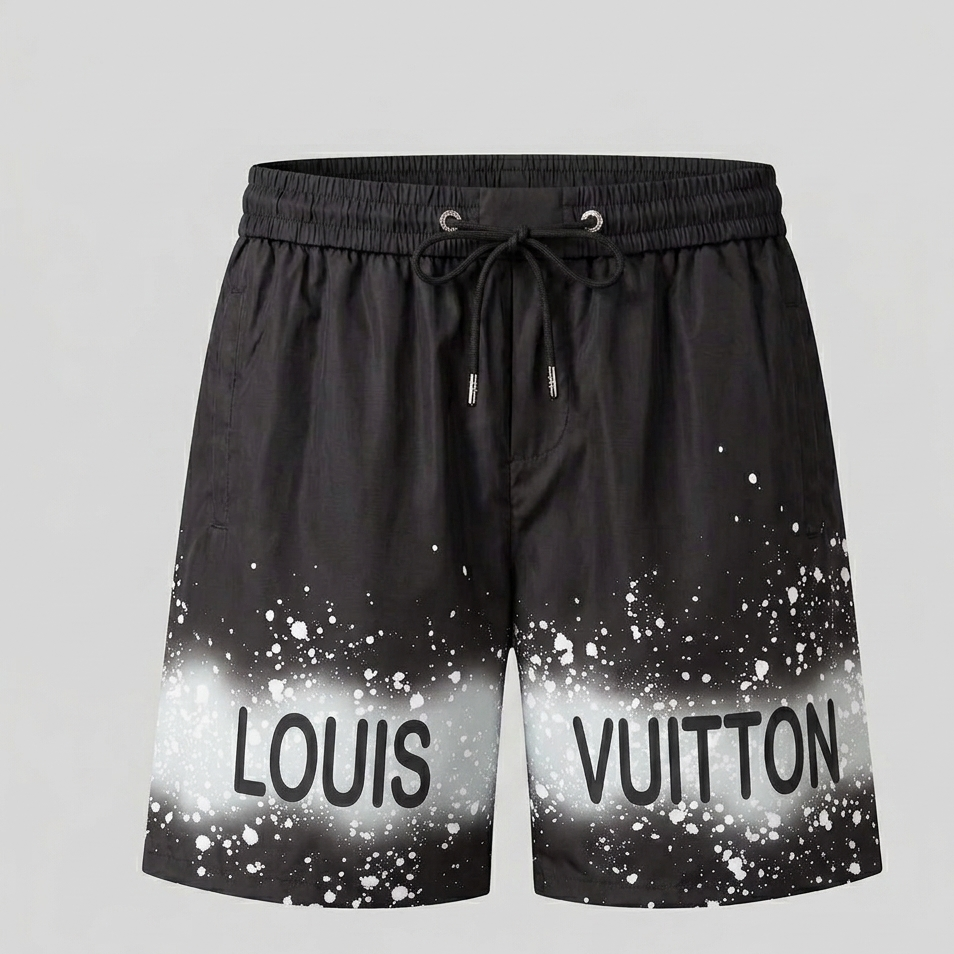 Black Paint Splatter Band Swimsuit