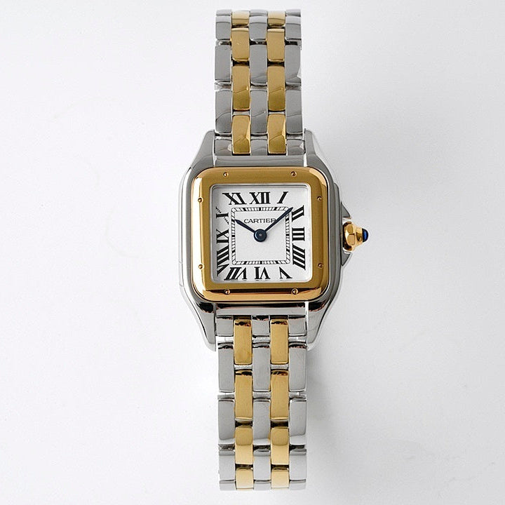 Panthère de CT Two-Tone Small Model Yellow Gold Color Bezel and Crown