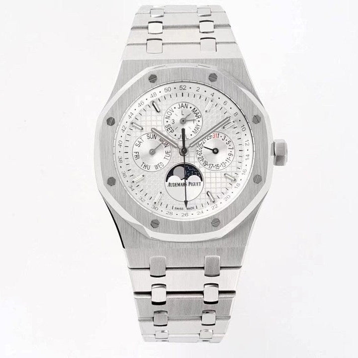 AP Royal Oak Perpetual Calendar Silver White Dial