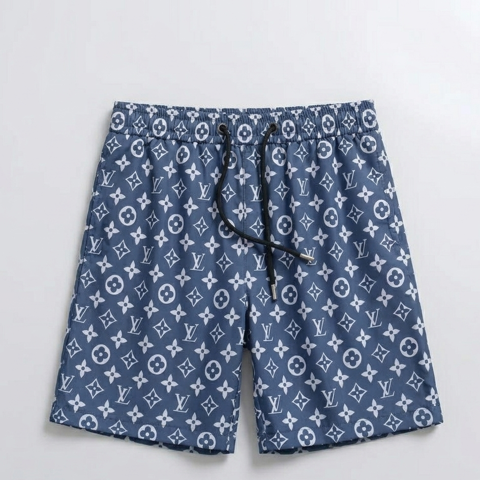 Blue Denim Micro-Monogram Swimsuit