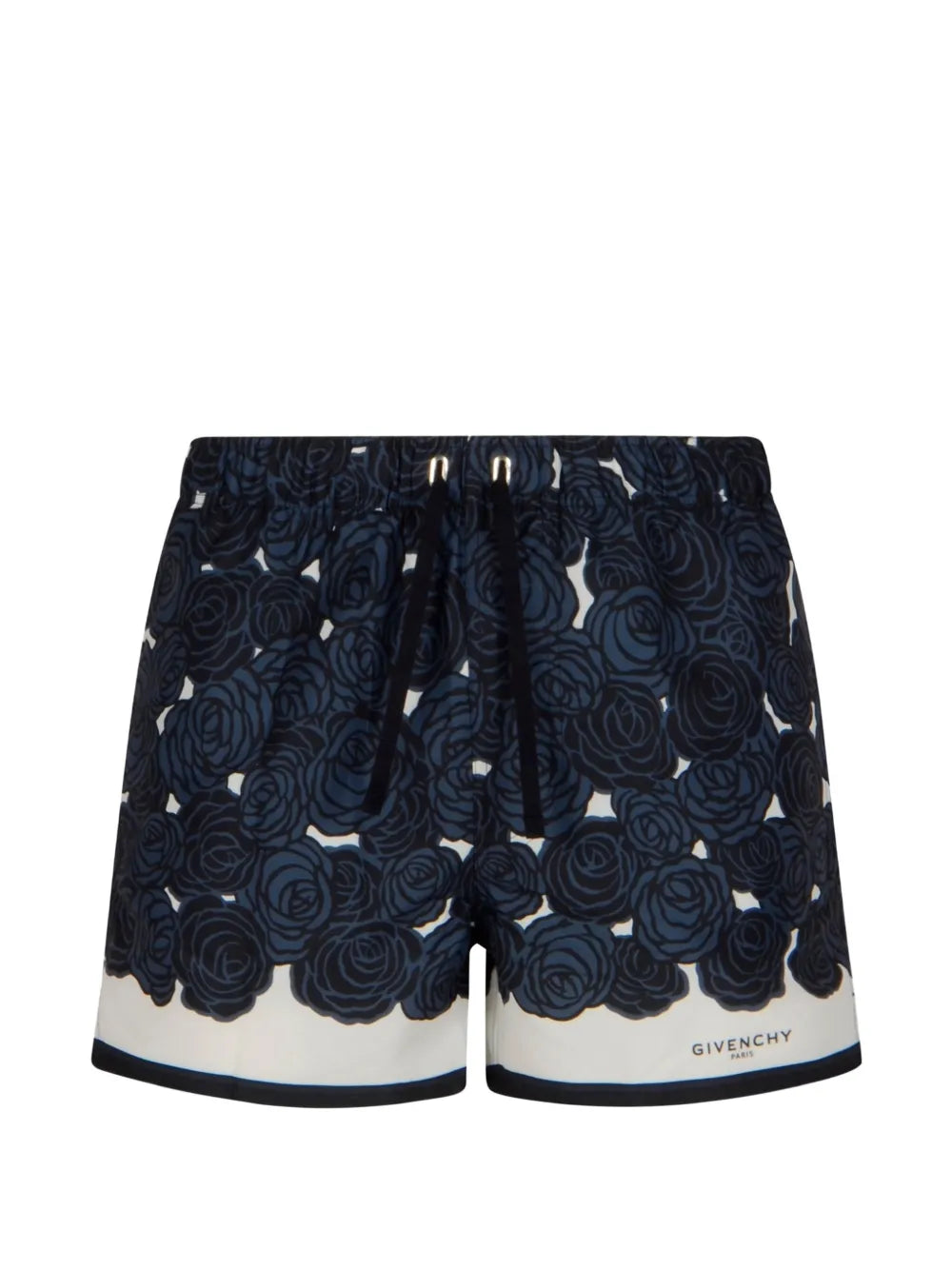 Costume da bagno con stampa floreale navy