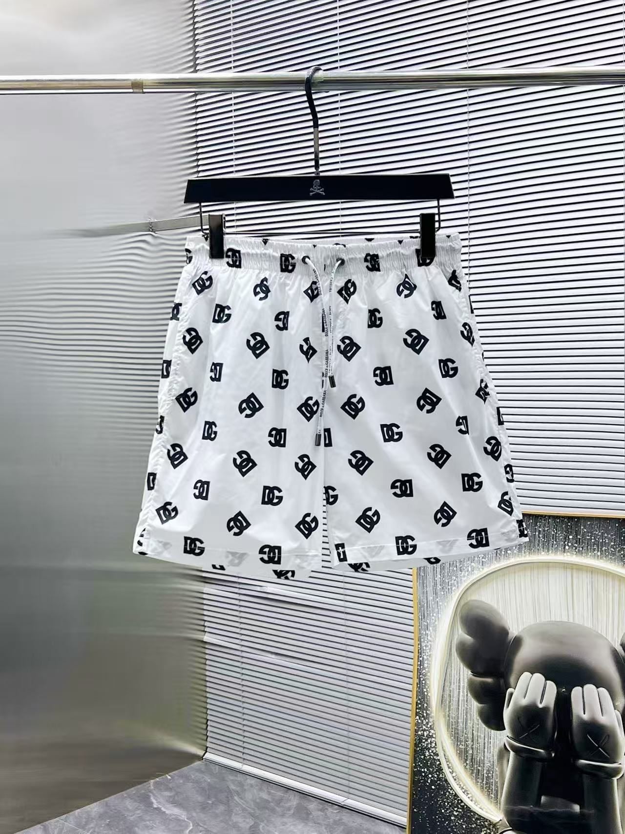 Costume da bagno con Motivo Monogramma Bianco