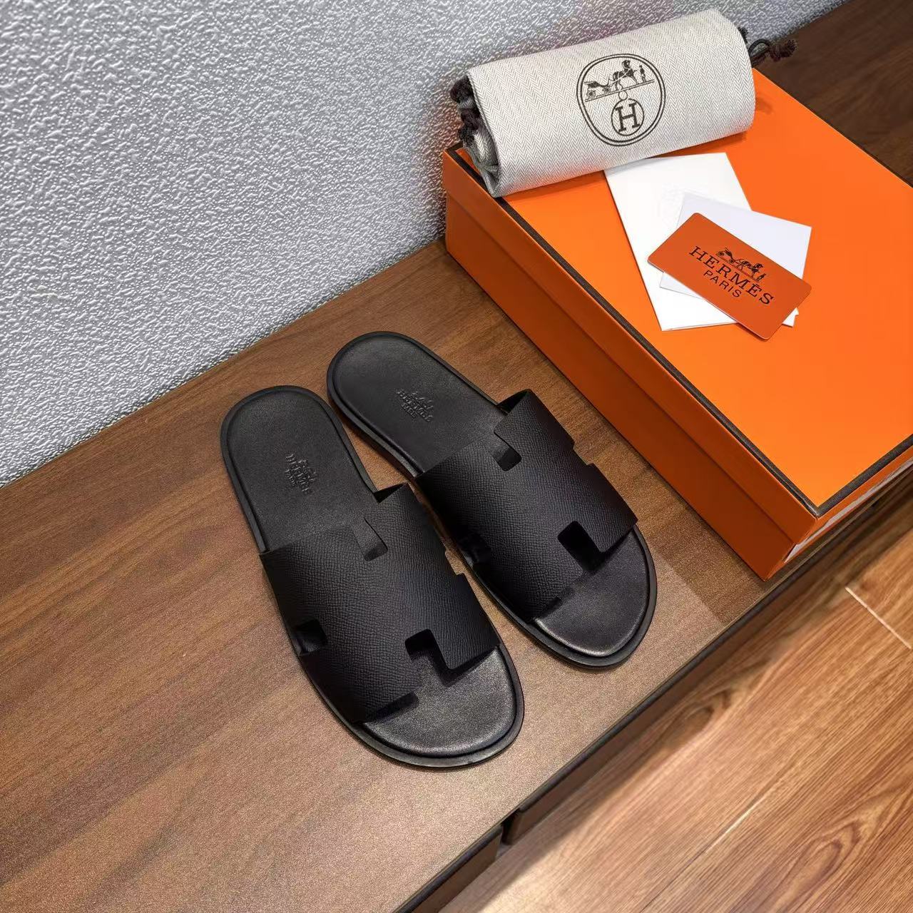 Sandali da uomo Izmir in pelle nera