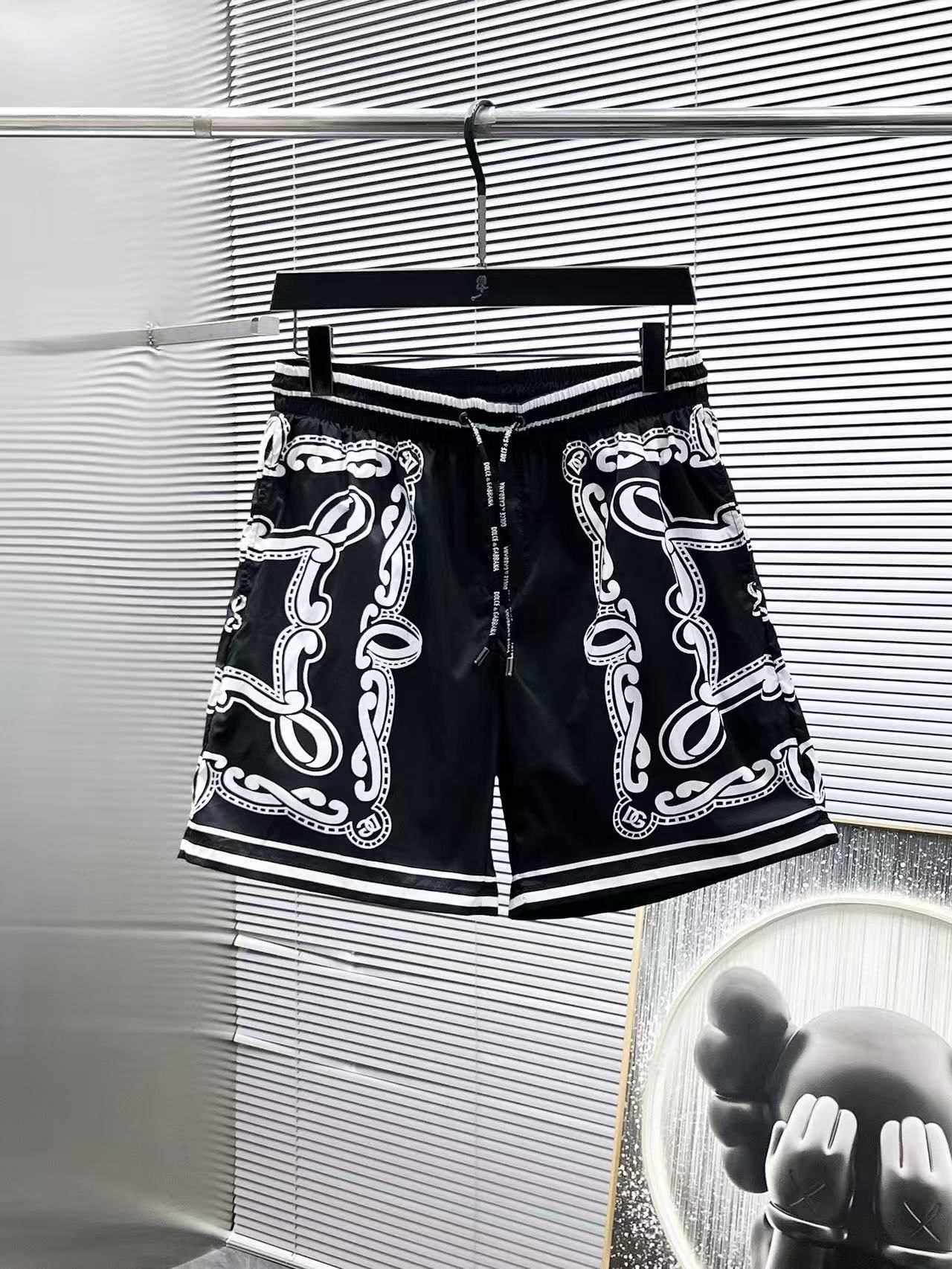 Costume da bagno con Stampa a Cornice Ornamentale