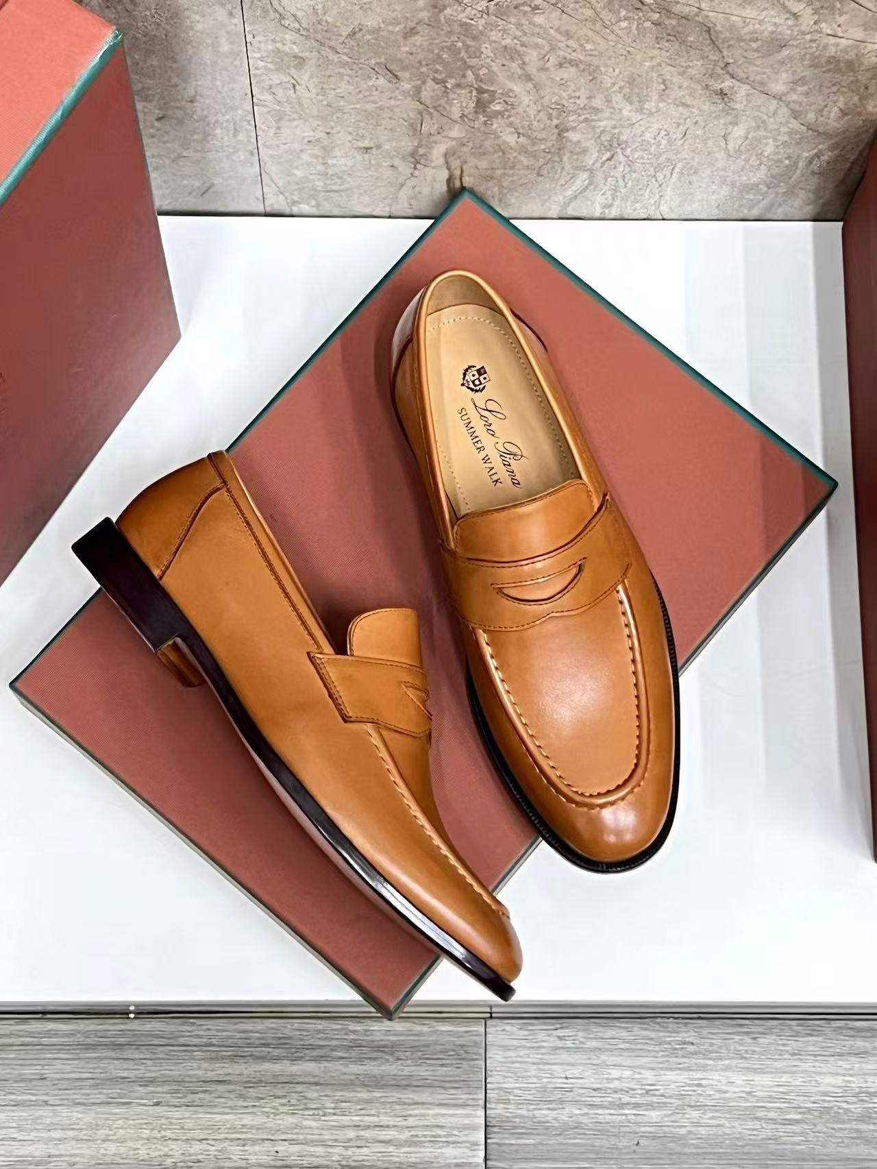 Mocassini Sergio in Pelle di Vitello Tan