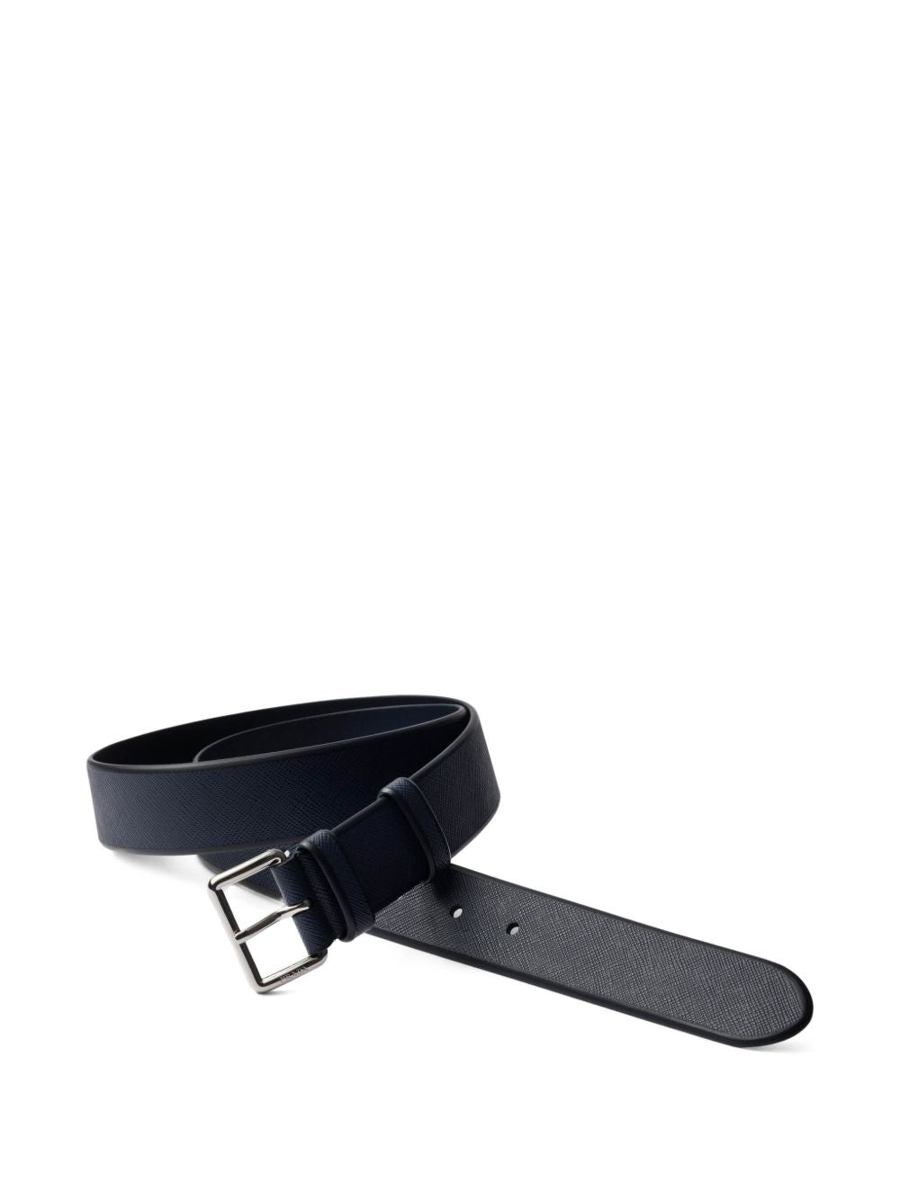 Cintura in pelle testurizzata nero