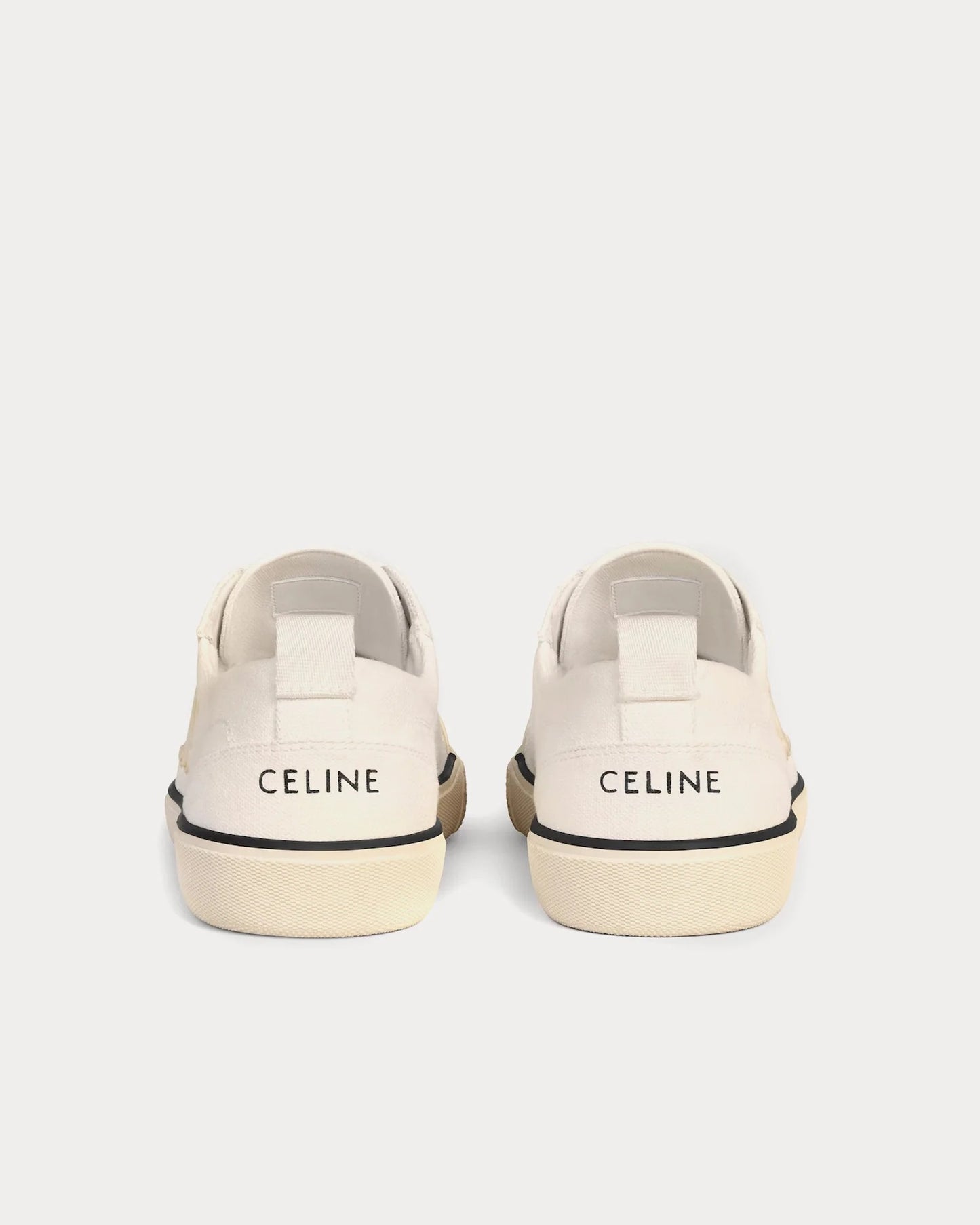 Sneakers basse Alan Triomphe in tela bianco ottico