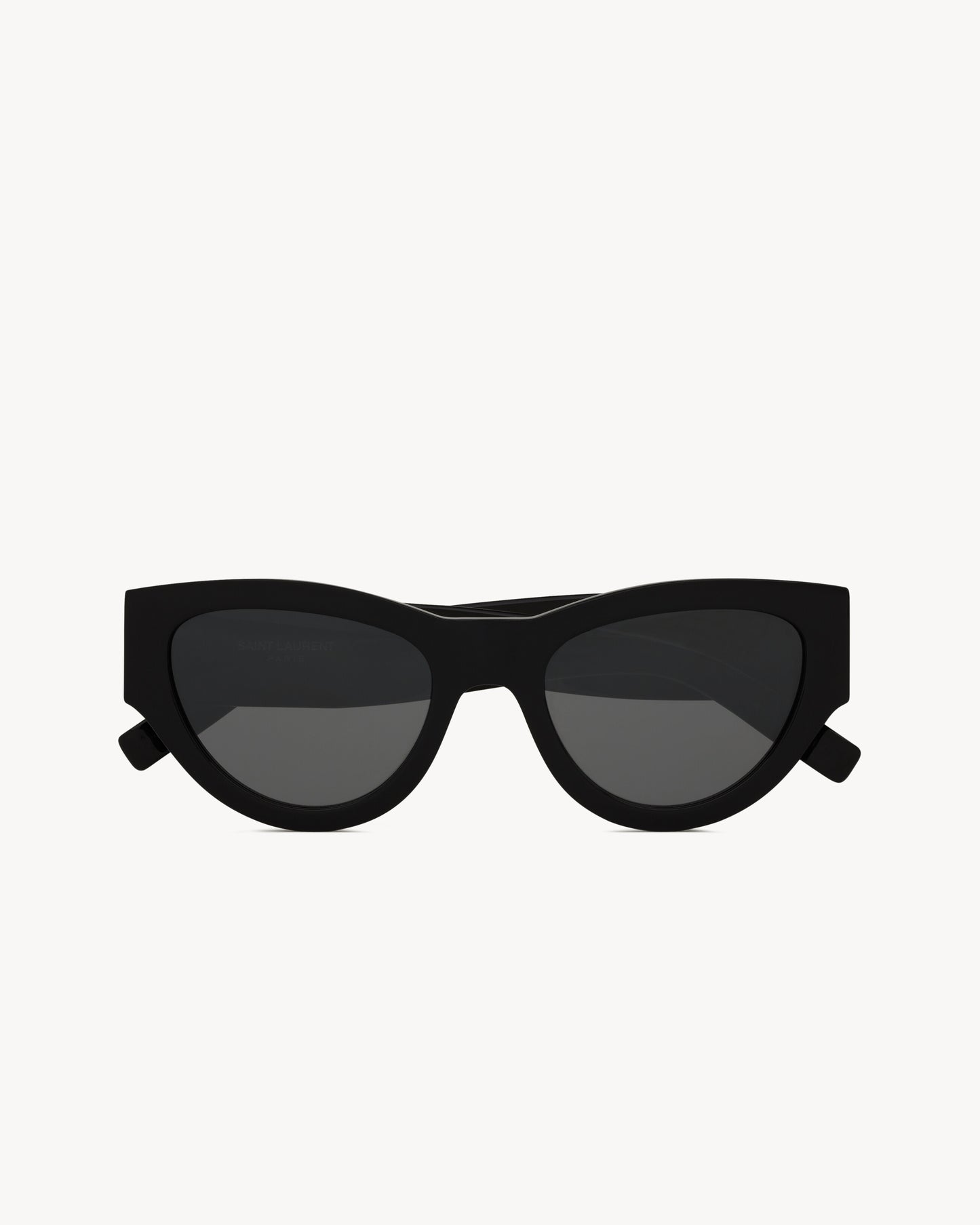 Women's black acetate thick-frame sunglasses
