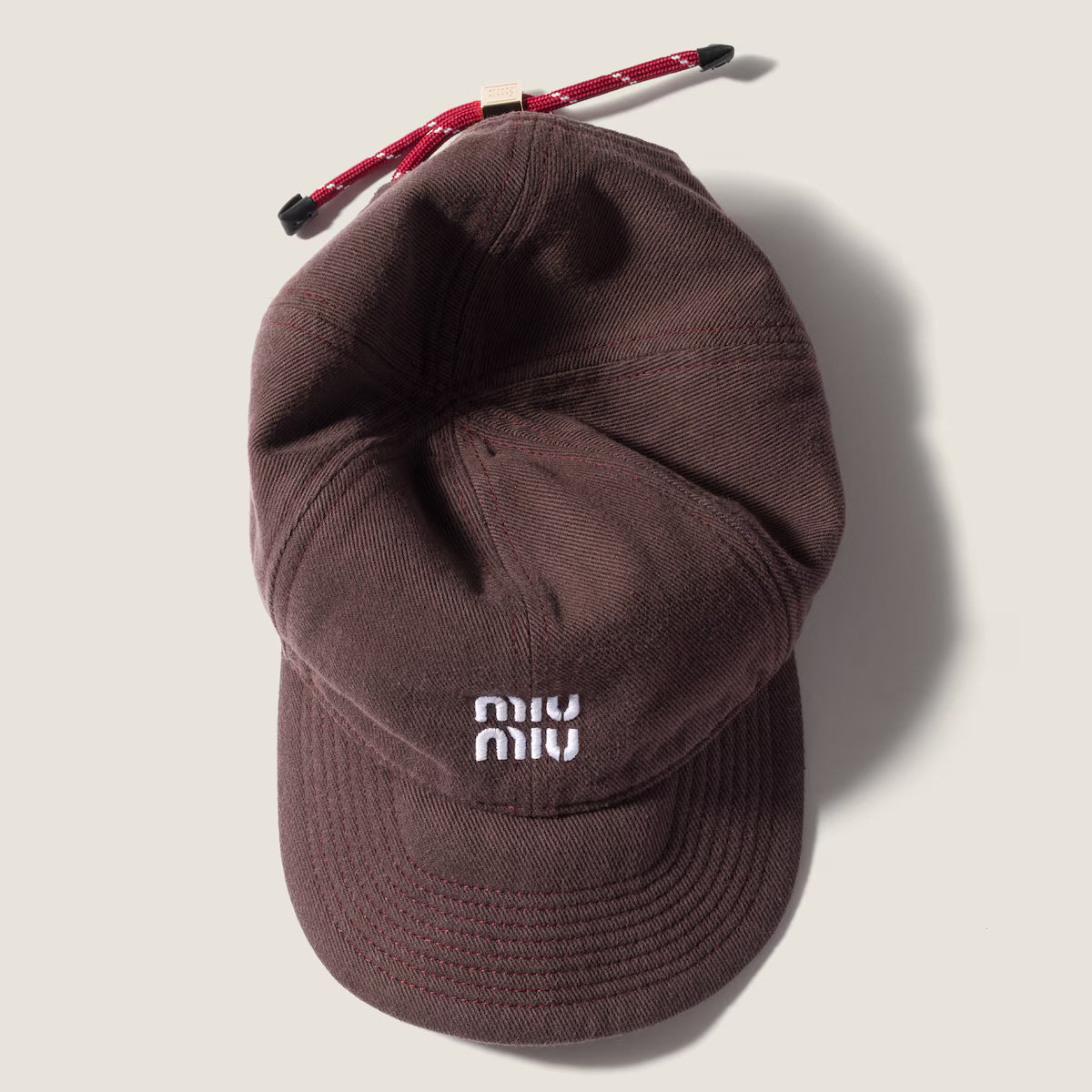 Cappello da baseball in denim Amaranto