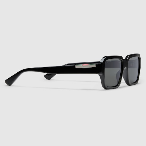 Men's Cruise 2025 rectangular black sunglasses