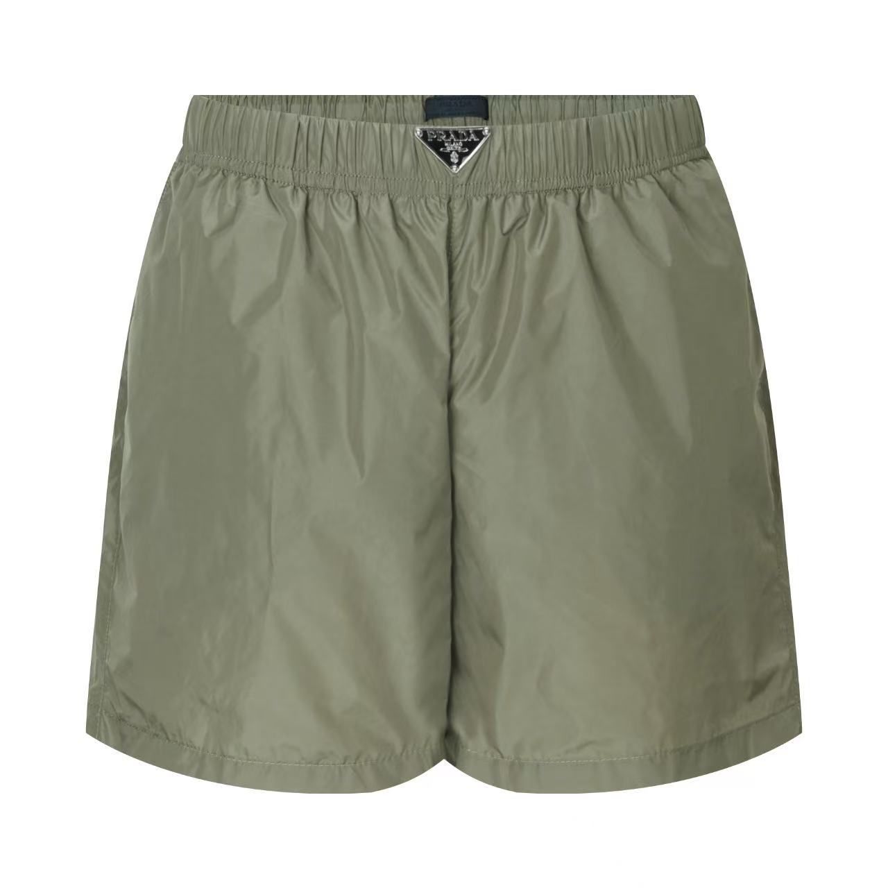 Costume da bagno in Tessuto Tecnico Verde Militario