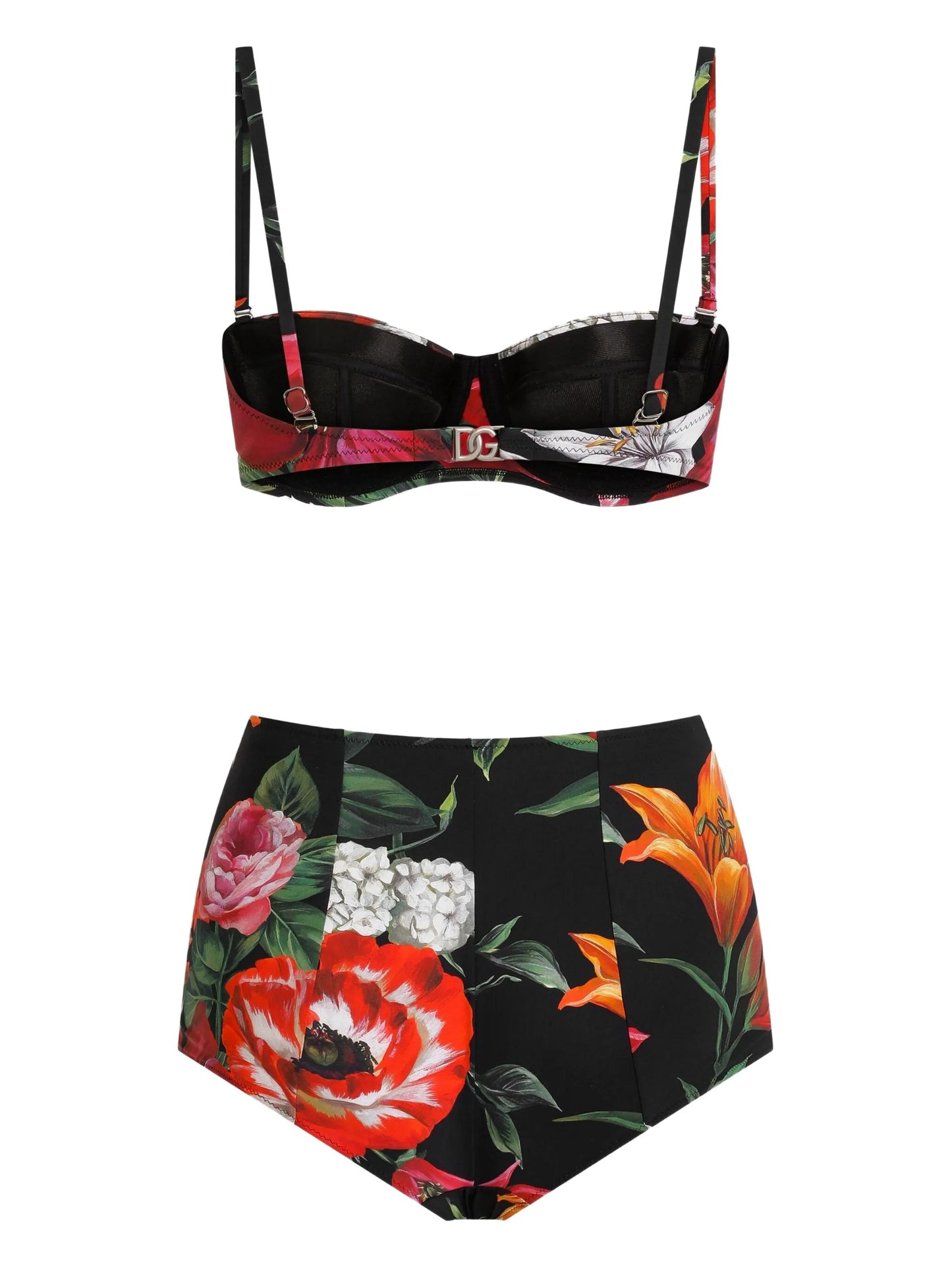 Set bikini con stampa floreale
