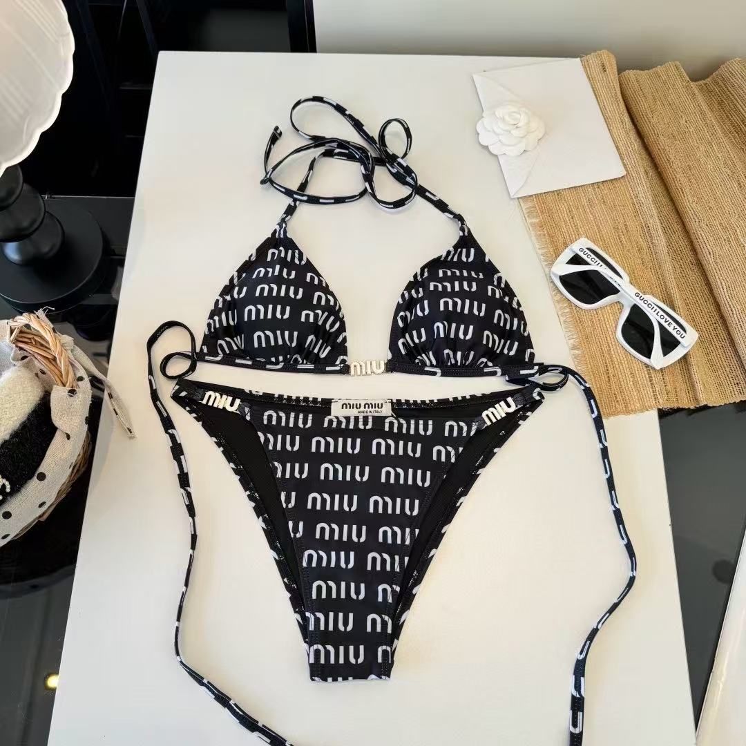 Bikini Set Grafico Nero/Bianco