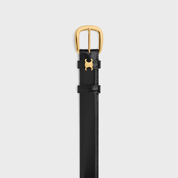 Cintura Vivienne da 25mm in pelle Taurillon Nero donna