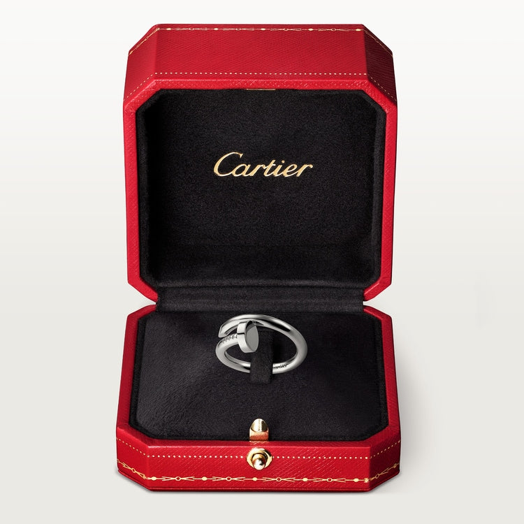 Juste un Clou ring, classic model, in white gold