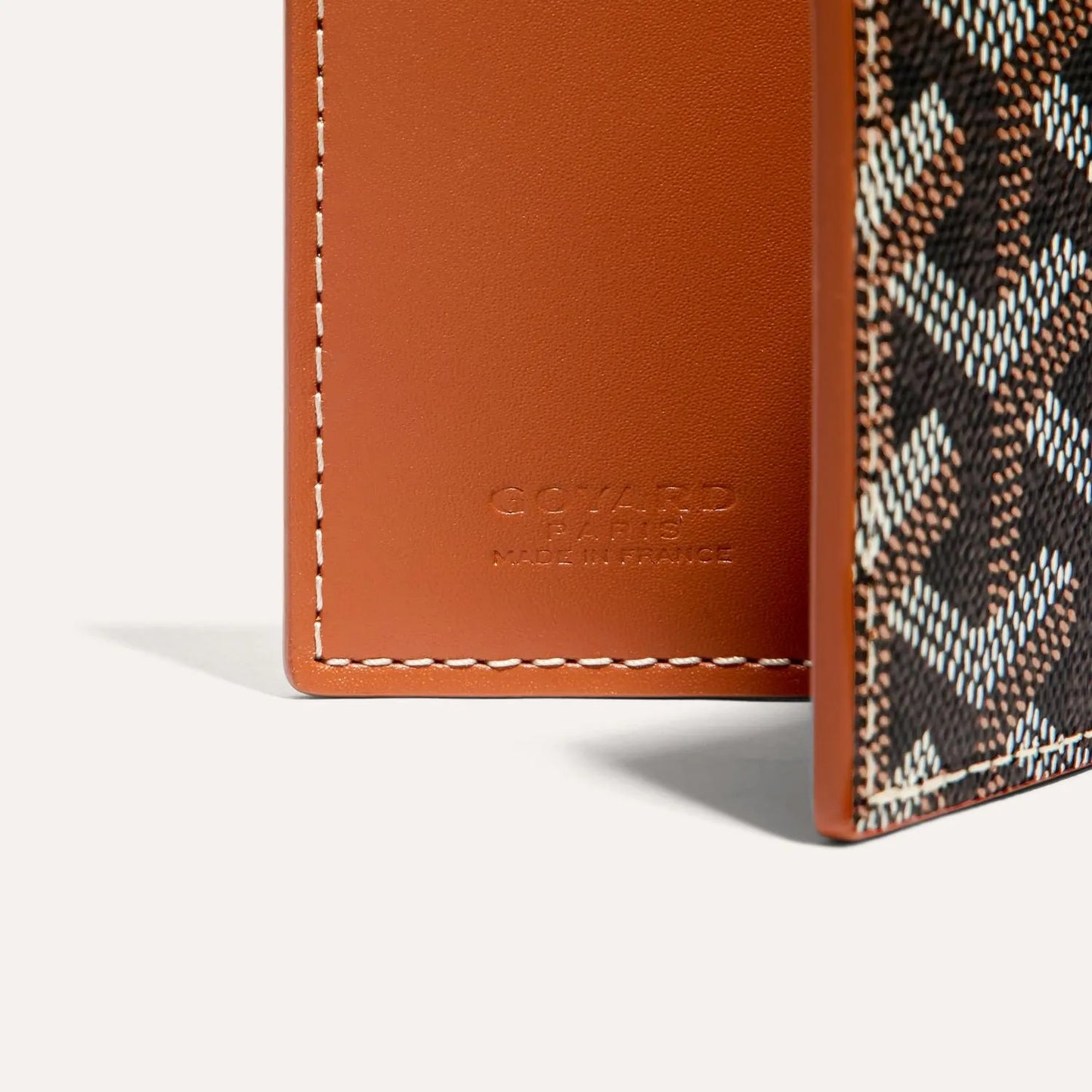 Saint-Marc Card Wallet Black & Tan