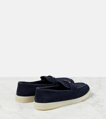 Mokassins Saint Tropez aus blauem Wildleder