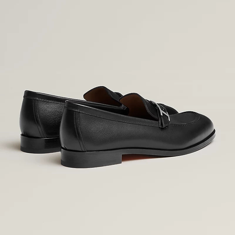 Monterey black leather loafer