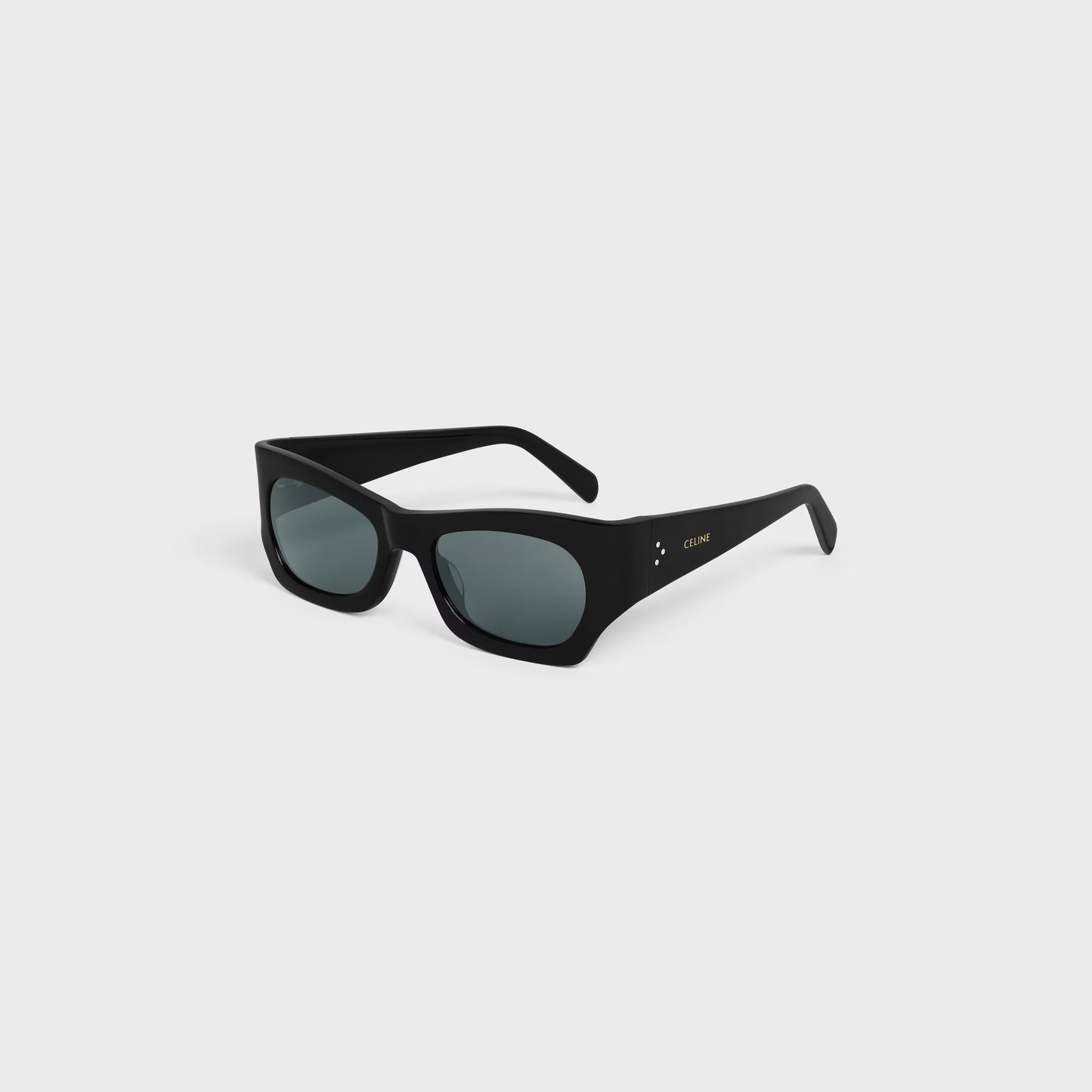 Occhiali da sole grafici S333 in acetato nero donna