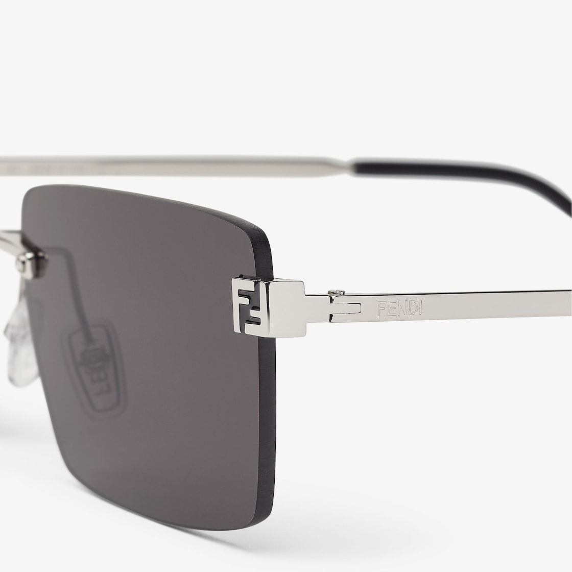 Sky Palladium-tone metal sunglasses for men