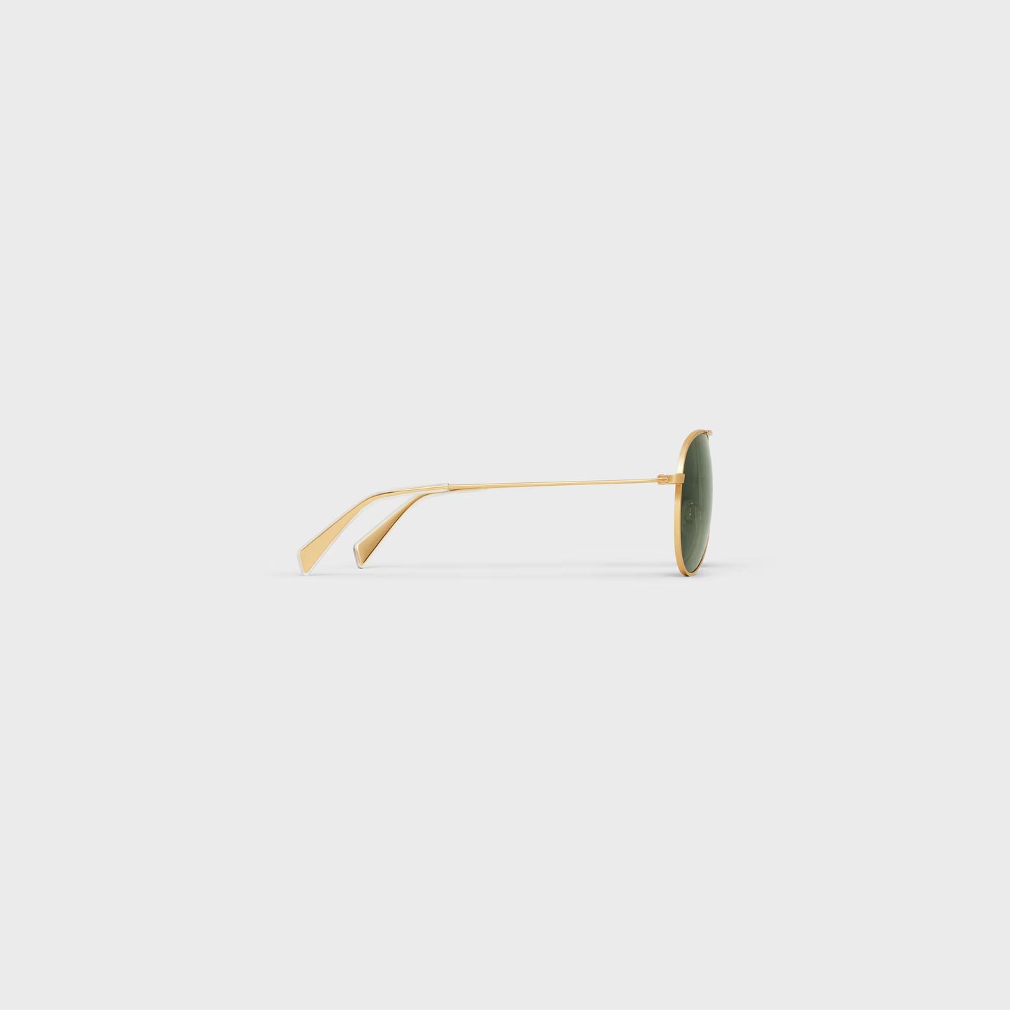Occhiali da sole Metal Frame 01 con lenti in vetro minerale oro/verde
