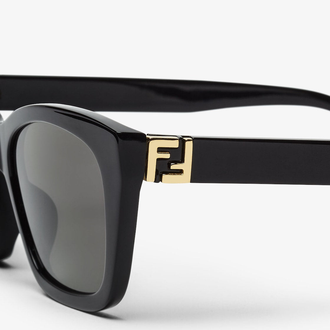 Women's black acetate Forever cat-eye sunglasses