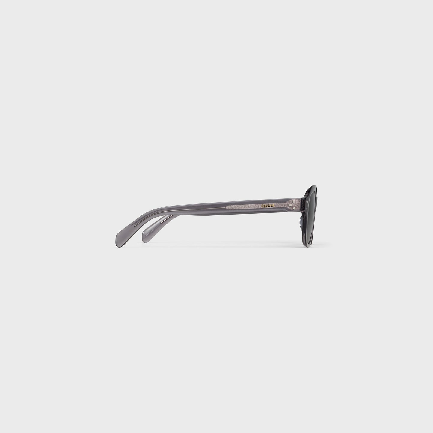 Occhiali da sole Black Frame 60 in acetato grigio transparente