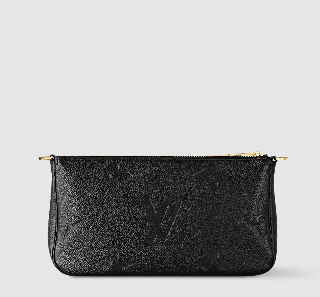 Multi Pochette Accessoires aus Monogram Empreinte Leder Schwarz