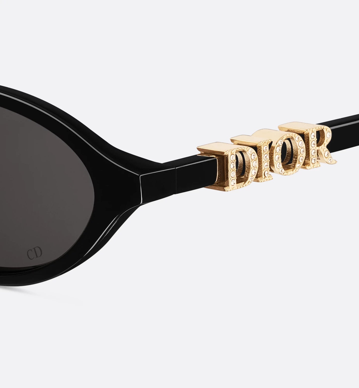 Women's oval black Treasure R1I sunglasses