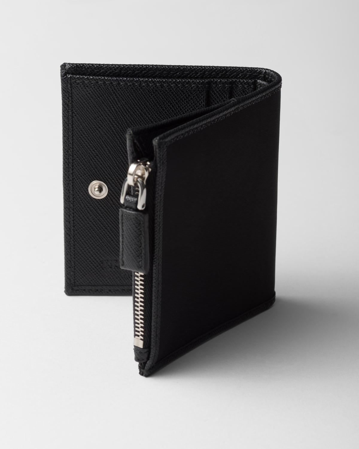 Small black Re-Nylon wallet