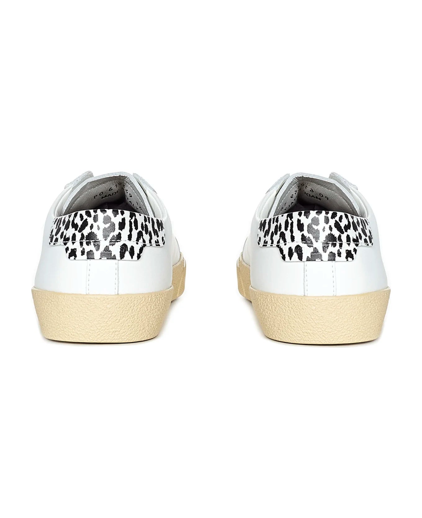 White Court Classic sneakers with leopard heel tab