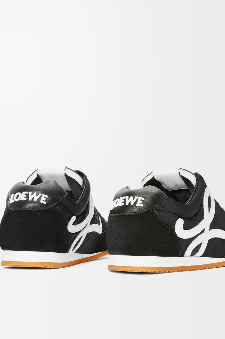 Sneaker Ballet Runner 2.0 in nylon e pelle nero