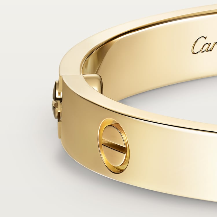 LOVE bracelet, classic model, 4 diamonds, in gold color