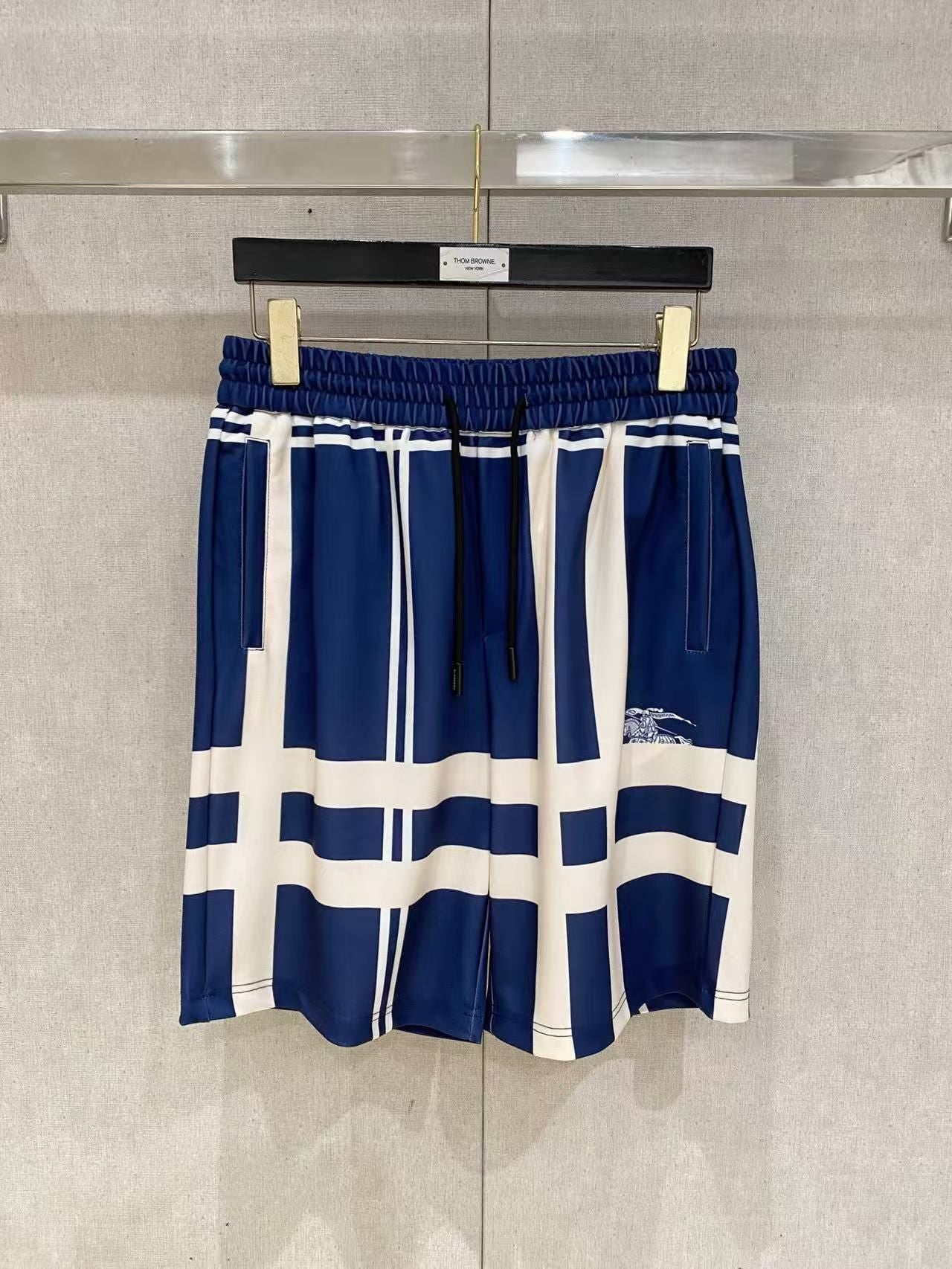 Costume da Bagno a Righe Blu e Bianco