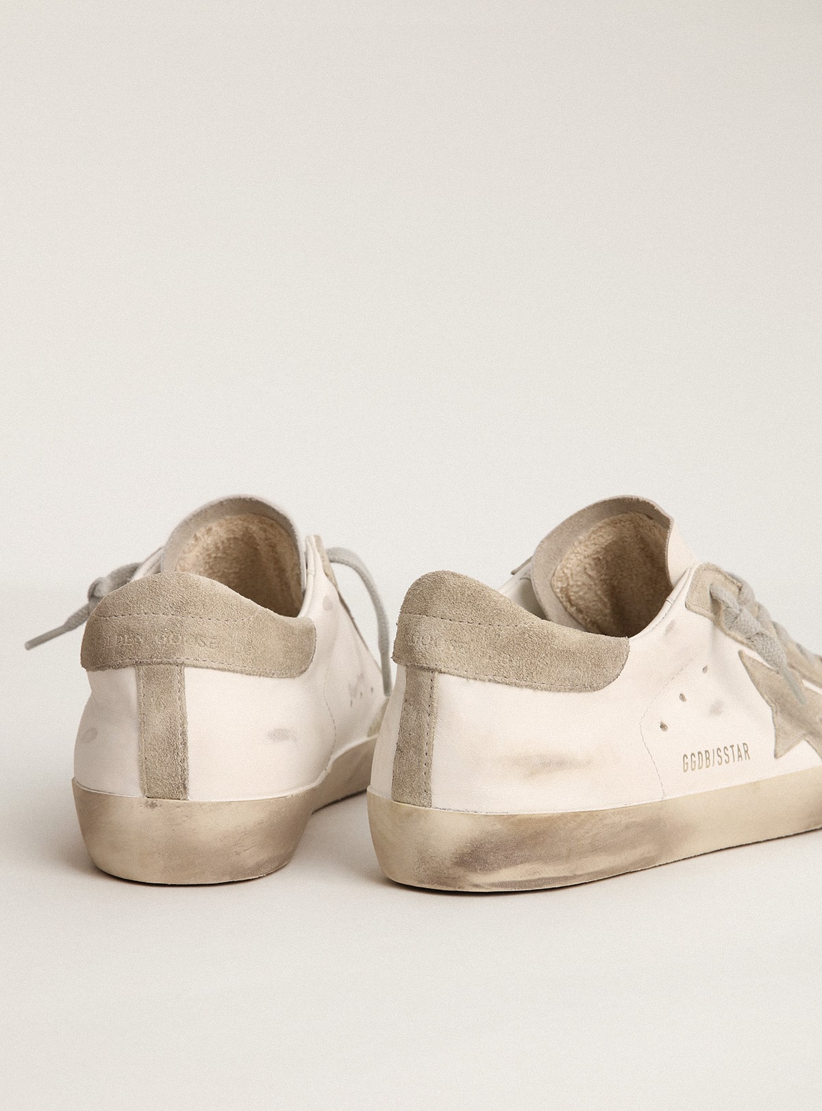 Star and suede gray heel tab